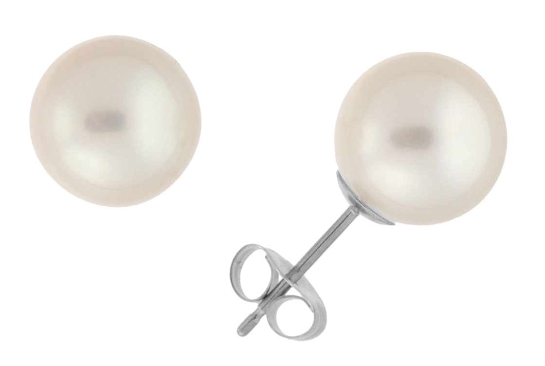 8.5-9.0mm Akoya Pearl Stud Earrings (SKU: 60537)