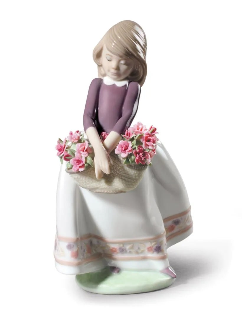 May Flowers Girl Figurine. Special Version