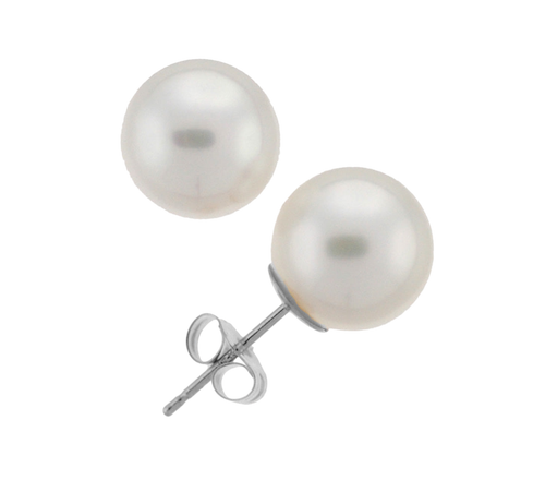 9.0-9.5mm Akoya Pearl Stud Earrings (SKU: 60518)