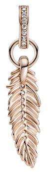 Pandora Rose Sparkling Feather Dangle Charm (SKU: 789550C01)