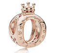 Pandora Rose Gold Plated Logo Crown Charm (SKU:787401)
