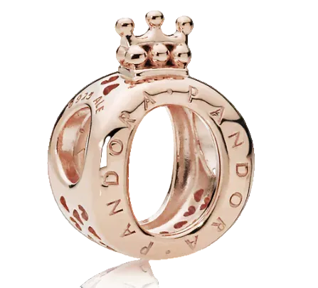 Pandora Rose Gold Plated Logo Crown Charm (SKU:787401)