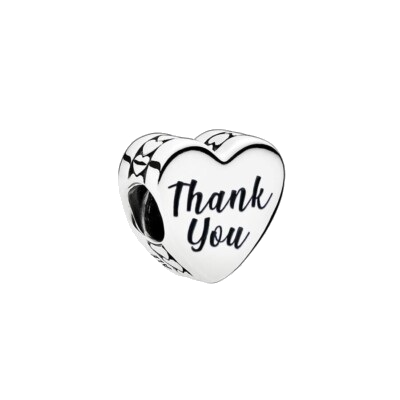 Pandora Thank You Heart Charm (SKU: ENG792015-23)