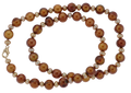 18" Chocolate and Champagne Potato Pearl Shaped Necklace w/Bracelet (SKU: 190811)