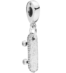 Pandora Be Free Skateboard Dangle Charm Sterling Silver (SKU: 797206CZ)