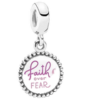 Pandora Faith Over Fear Breast Cancer Dangle Charm Sterling Silver (SKU: ENG791169-98
