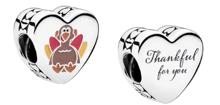 Pandora Thankful For You Charm Sterling Silver (SKU: ENG792015-10)