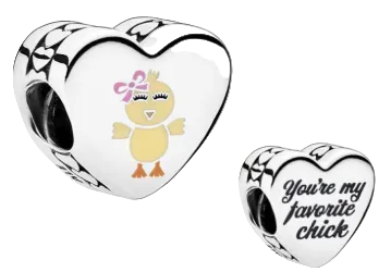 Pandora You're My Favorite Chick Charm Sterling Silver (SKU: ENG792015-9)
