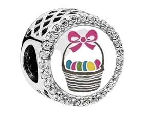 Pandora Easter Basket Charm Sterling Silver (SKU: ENG792016CZ-19)