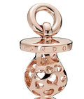 Pandora Rose Harmonious Hearts Pacifier Dangle Charm Rose Gold Plated (SKU: 787256)