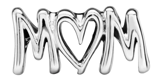 Pandora Mom Script Charm Sterling Silver (SKU: 797778)