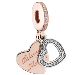 Pandora Rose Beloved Mother Dangle Charm Rose Gold Plated (SKU: 781883CZ)