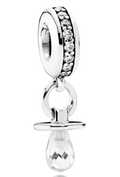 Pandora Pacifier Dangle Charm With CZ Sterling Silver (SKU: 791890CZ)