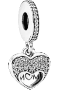 Pandora I Love My Mom Dangle Charm Sterling Silver (SKU: 792071CZ)
