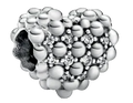 Pandora Beaded Sparkling Heart Charm Sterling Silver (SKU: 798681C01)