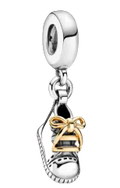 Pandora Baby Shoe Dangle Charm Sterling Silver (SKU: 799075C00)