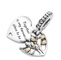 Pandora Family Tree Heart Dangle Charm Sterling Silver (SKU: 799161C00)