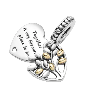 Pandora Family Tree Heart Dangle Charm Sterling Silver (SKU: 799161C00)