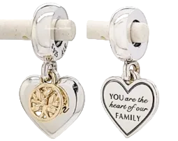 Pandora Family Tree Heart Dangle Charm Sterling Silver (SKU: 799366C00)