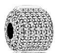 Pandora Pave Barrel Clip Sterling Silver (SKU: 791873CZ)