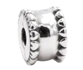 Pandora Beaded Heart Clip Sterling Silver (SKU: 798560C00)
