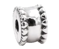 Pandora Beaded Heart Clip Sterling Silver (SKU: 798560C00)