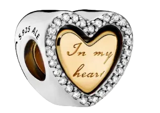 Pandora Shine In My Heart Charm Sterling Silver (SKU: 768760C01)
