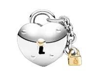 Pandora Padlock Heart And Key Charm Sterling Silver (SKU: 799160C01)