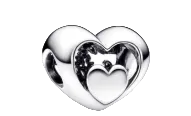 Pandora Open Work Heart & Script Charm Sterling Silver (SKU: 792512C00)