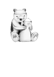 Pandora Sterling Silver Hugging Polar Bears Animal Charm (SKU: 790032C01)