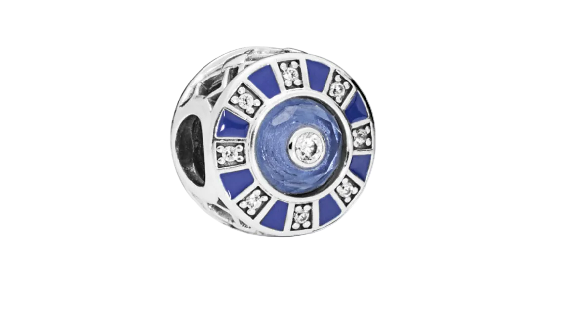 Pandora Blue Mosaic Sterling Silver Charm (SKU:798031EN195)