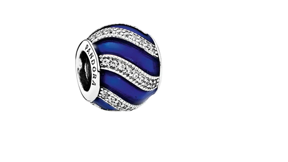 Pandora Adornment Charm with Blue Enamel (SKU: 791991EN118)