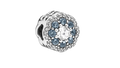 Pandora Blue Sparkle Flower Charm (SKU: 797851NMB)
