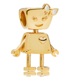 Pandora 18kt Gold Plated Bella Bot Charm (SKU: 768705C01)