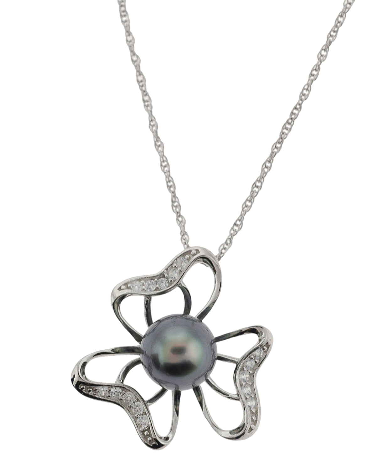 Clover Tahitian Pearl Pendant (SKU: 192634)