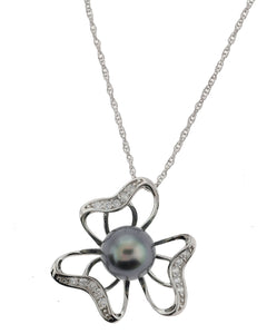 Clover Tahitian Pearl Pendant (SKU: 192634)