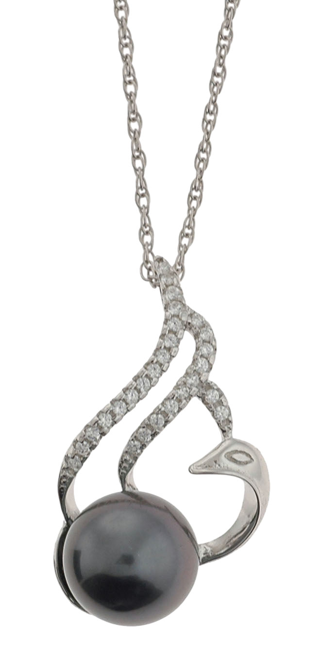 Swan Tahitian Pearl Necklace (SKU: 192639)