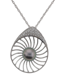 Wheel Tahitian Pearl Necklace (SKU: 192644)
