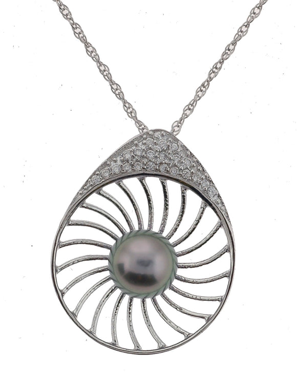 Wheel Tahitian Pearl Necklace (SKU: 192644)