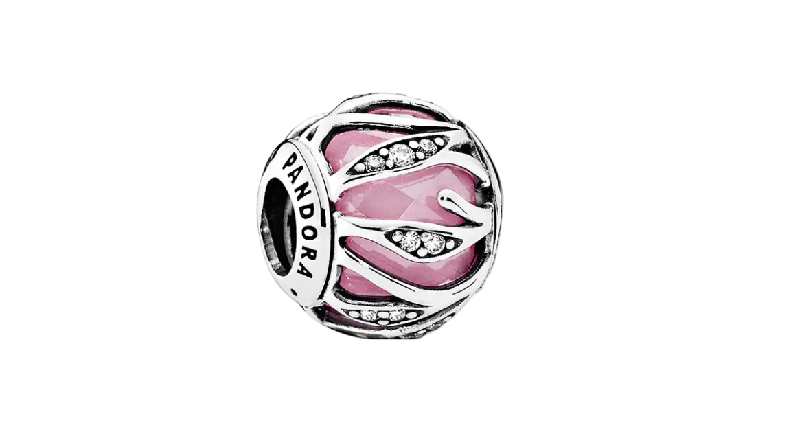 Pandora Nature's Radiance Pink & Clear CZ'S Charm (SKU: 791969PCZ)
