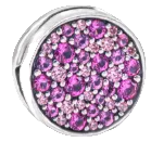 Pandora Reflexions Pink Pave Disc Charm (SKU: 799362C01)