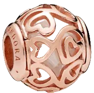 Pandora Rose Hearts Filigree Charm (SKU: 787348CZ)