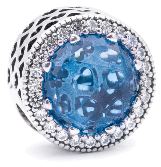 Pandora Radiant Hearts, Sky Blue (SKU: 791725NBS)
