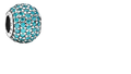 Pandora Pave Lights with Teal Zirconia Sterling Silver (SKU: 791051MCZ)
