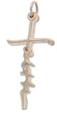 14K Yellow Gold Cross w/ Faith SKU: 51507