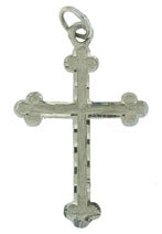 14K Yellow Gold Fancy Cross with Rounded Edges SKU: 52289