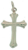 14K Yellow Gold Fancy Cross w/ Design Pendant SKU:  52834