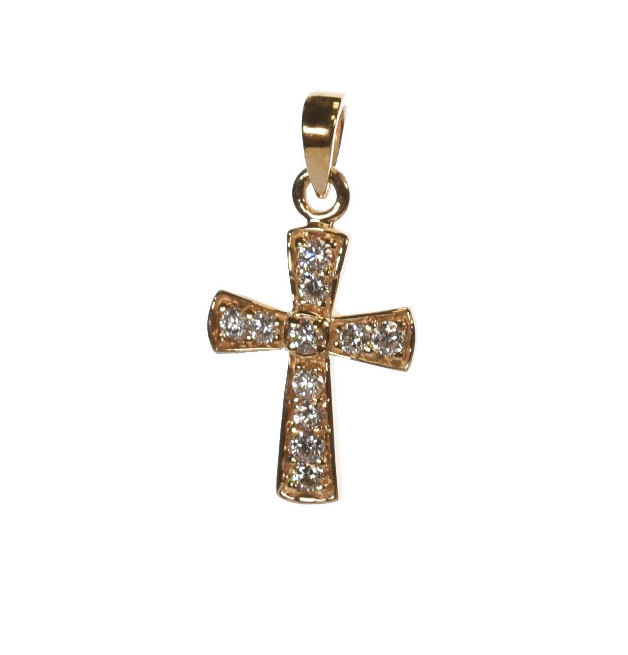 14K Yellow Gold Cross Pendant - M.S.C. Sales