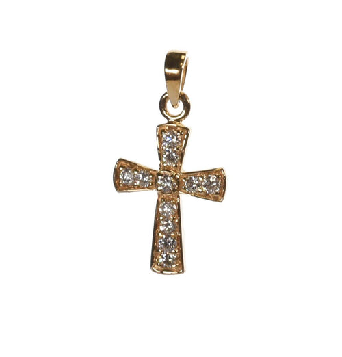 14K Yellow Gold Cross Pendant - M.S.C. Sales