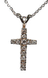 14KYG Prong Set Diamond Cross - M.S.C. Sales